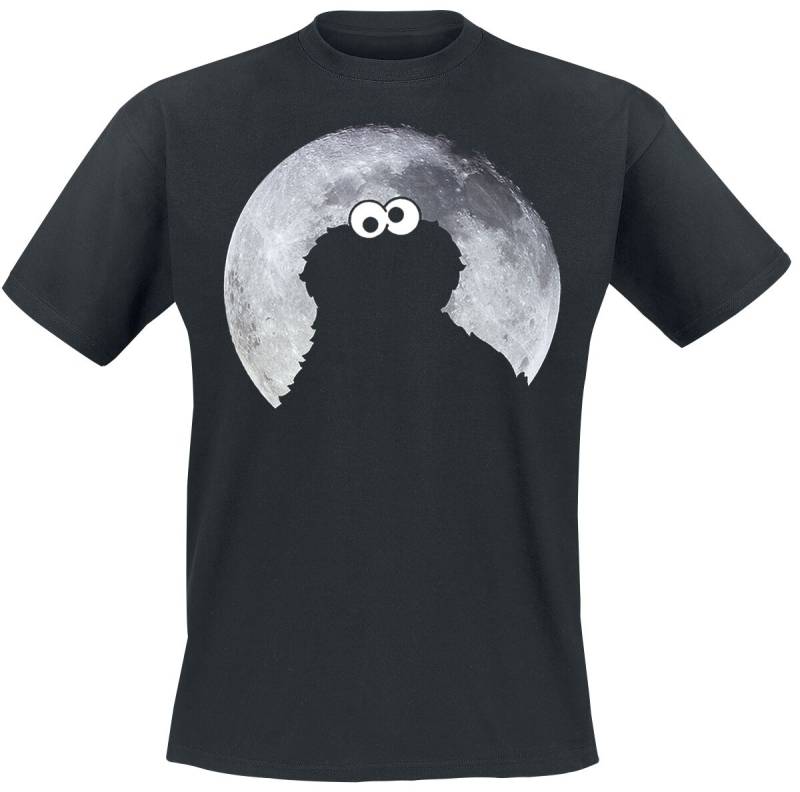 Sesamstraße Cookie Monster - Moonlight T-Shirt schwarz in XL von Sesamstraße