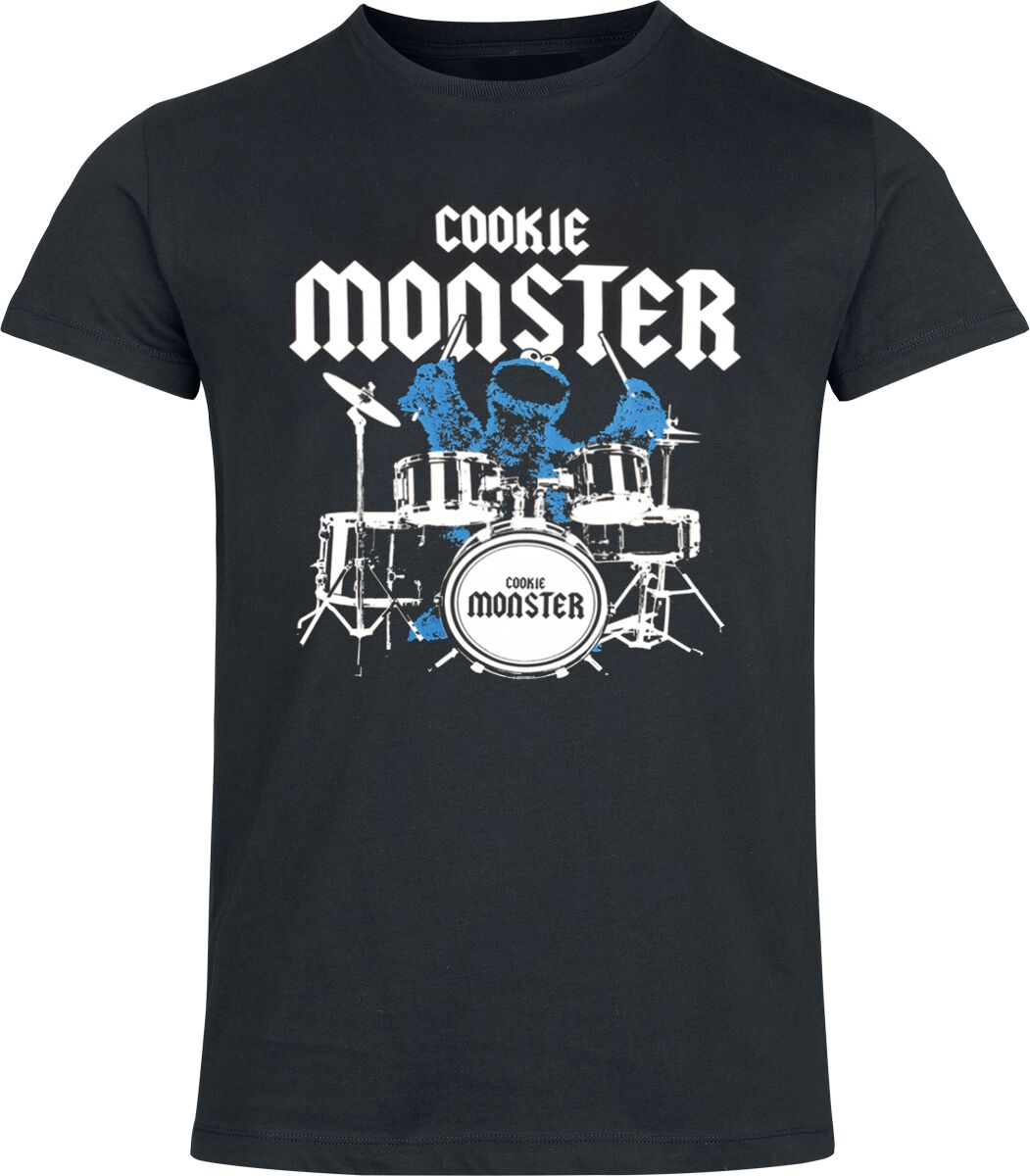 Sesamstraße Cookie Monster T-Shirt schwarz in 3XL von Sesamstraße