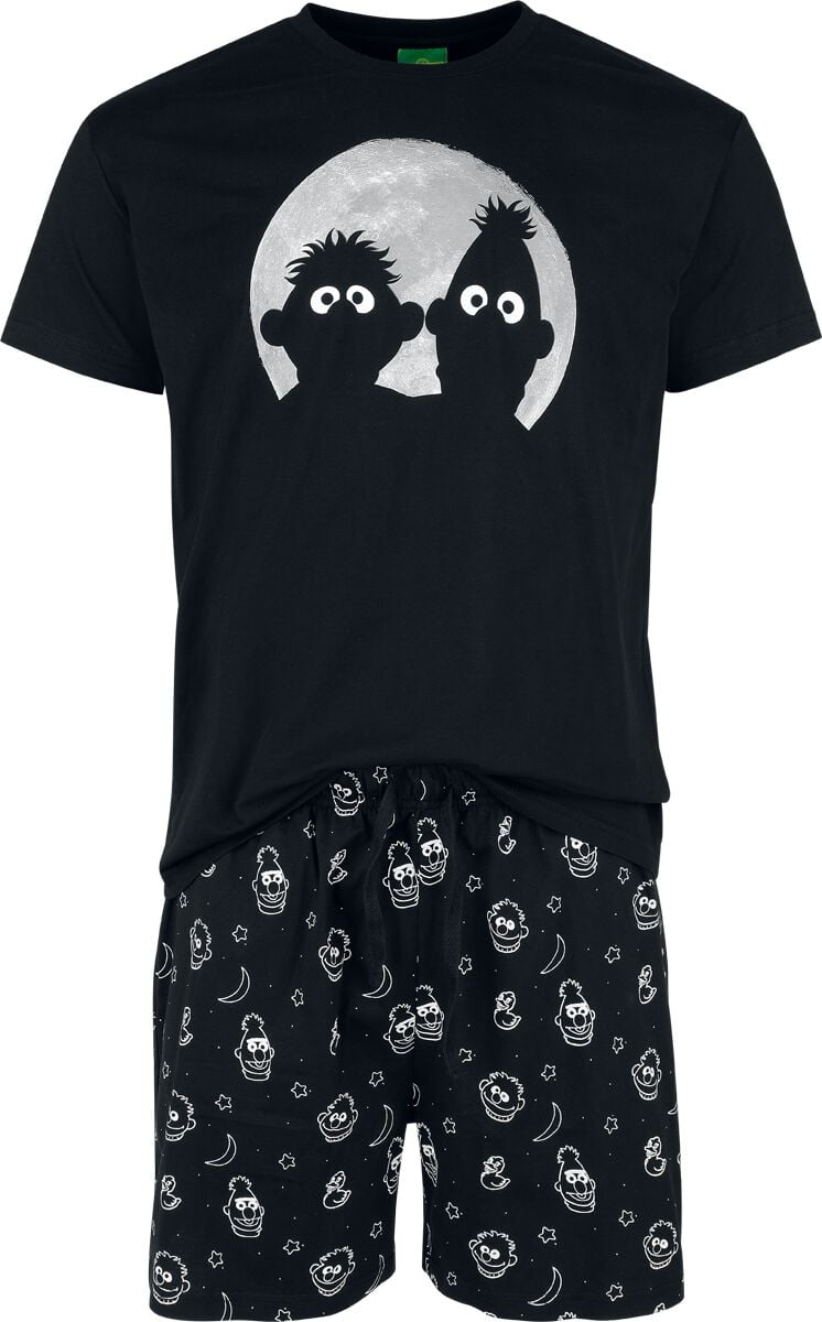 Sesamstraße Ernie und Bert - Moonlight Schlafanzug multicolor in XXL von Sesamstraße