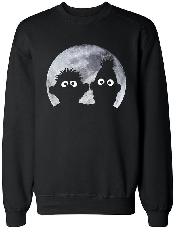 Sesamstraße Ernie und Bert - Moonlight Sweatshirt schwarz in XL von Sesamstraße