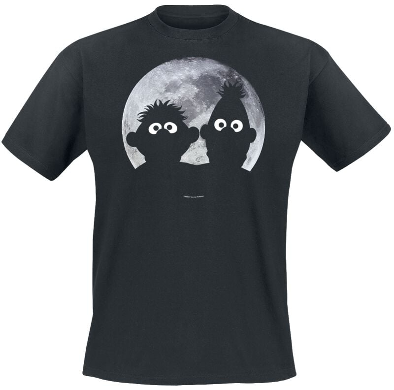 Sesamstraße Ernie und Bert - Moonlight T-Shirt schwarz in 3XL von Sesamstraße