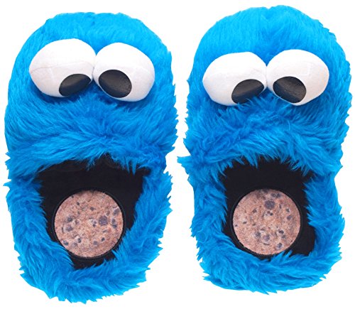 Sesamstrasse Hausschuhe Größe L 41-43 Krümelmonster 3D Slipper Cookie Monster Schuhe Shoes von Vineen
