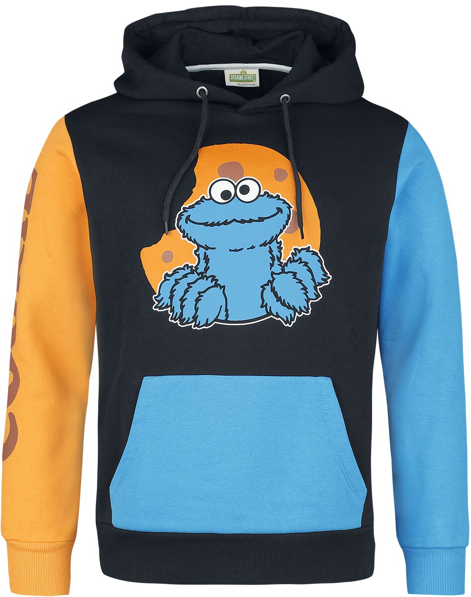 Sesamstraße Kapuzenpullover - Cookie Monster - S bis 3XL - für Männer - Größe L - multicolor  - EMP exklusives Merchandise! von Sesamstraße