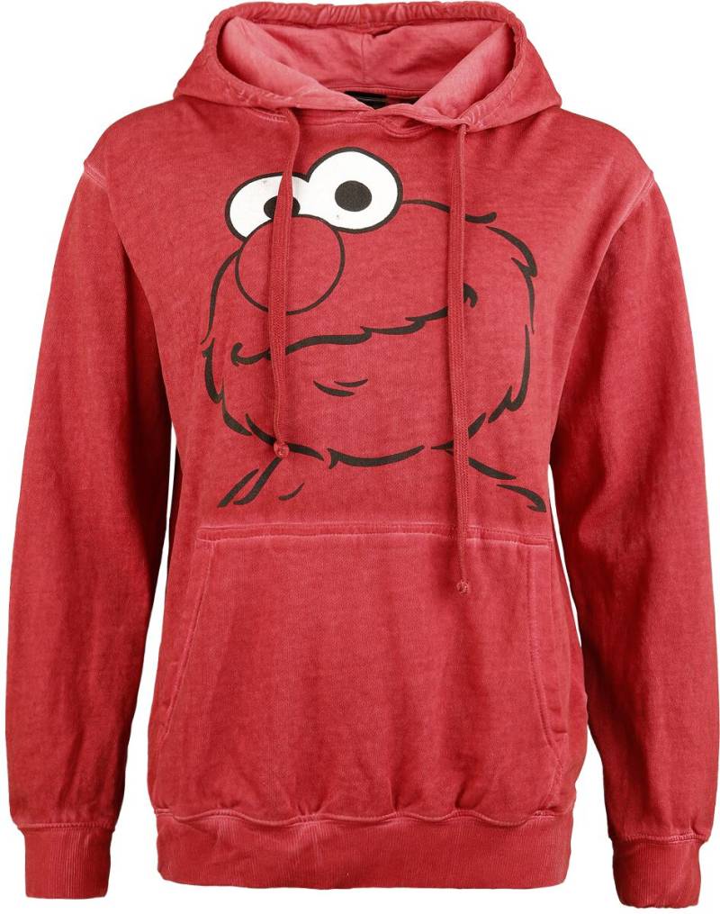 Sesamstraße Kapuzenpullover - Elmo Charmy - S bis XXL - für Damen - Größe S - rot  - Lizenzierter Fanartikel von Sesamstraße