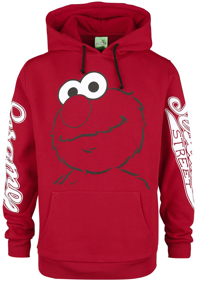 Sesamstraße Kapuzenpullover - Elmo - S bis XXL - für Männer - Größe L - rot  - EMP exklusives Merchandise! von Sesamstraße