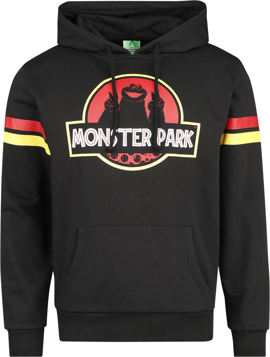 Sesamstraße Kapuzenpullover - Monster Park - S bis XXL - für Männer - Größe L - schwarz  - EMP exklusives Merchandise! von Sesamstraße