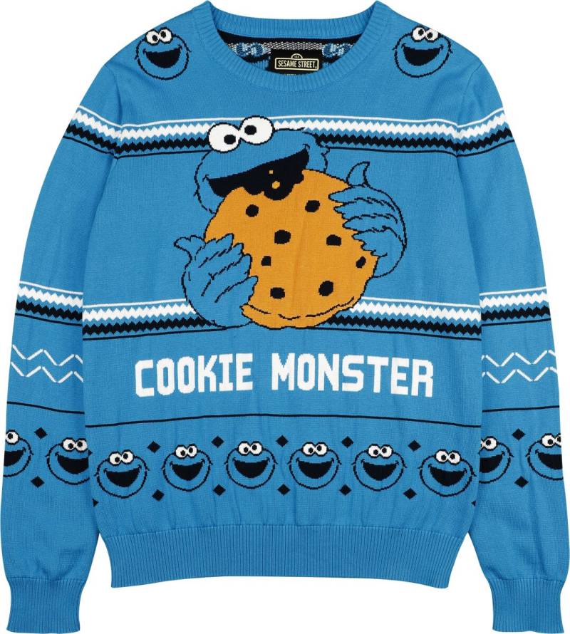 Sesamstraße Kids - Cookie Monster Sweatshirt multicolor in 128 von Sesamstraße