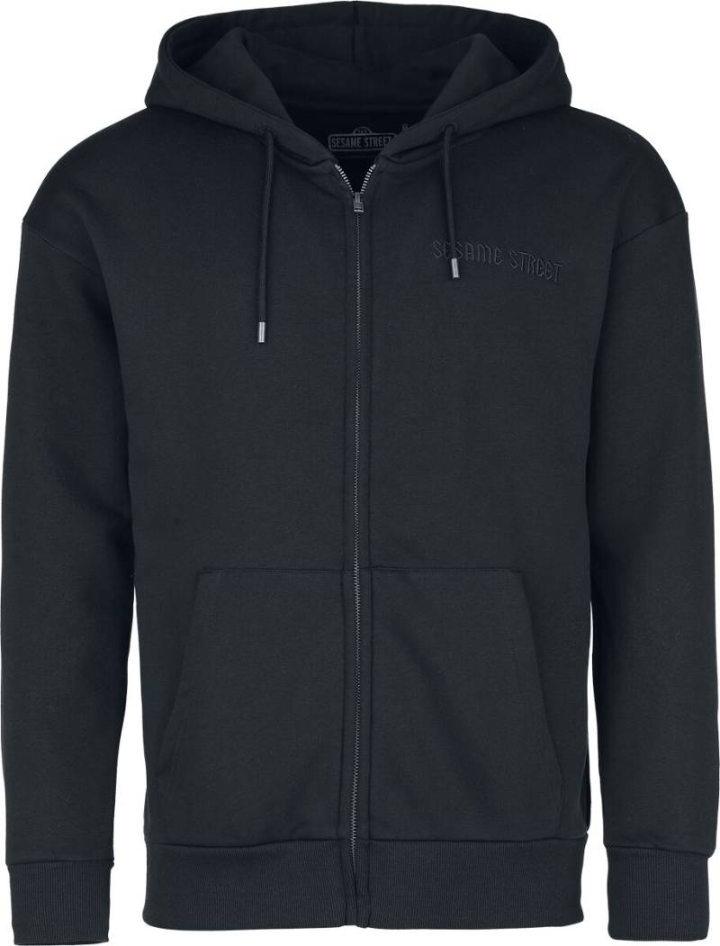 Sesamstraße Krümelmonster - Cookie Monster Kapuzenjacke schwarz in XL von Sesamstraße