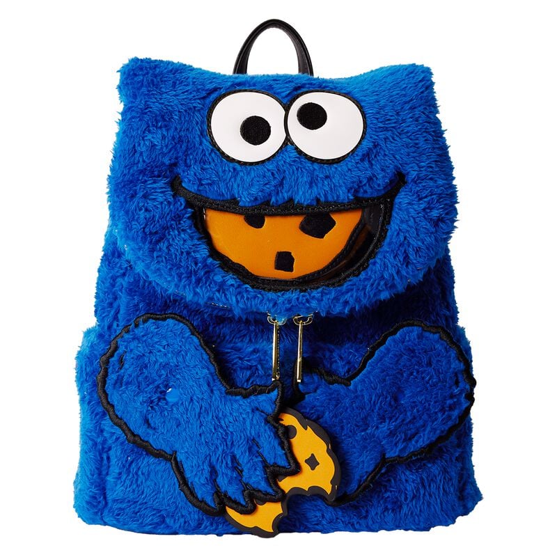 Sesamstraße Loungefly - Cookie Monster Plush Mini-Rucksack multicolor von Sesamstraße
