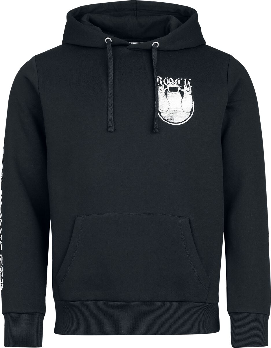 Sesamstraße Rock Monster - Krümelmonster - Cookie Monster Kapuzenpullover schwarz in 3XL von Sesamstraße