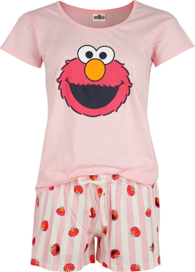 Sesamstraße Schlafanzug - Elmo - S bis 3XL - für Damen - Größe M - multicolor  - EMP exklusives Merchandise! von Sesamstraße