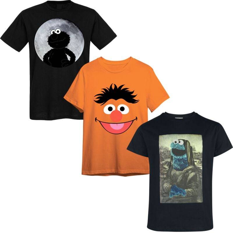 Sesamstraße Sesame Street - T-Shirt Bundle T-Shirt multicolor in L von Sesamstraße