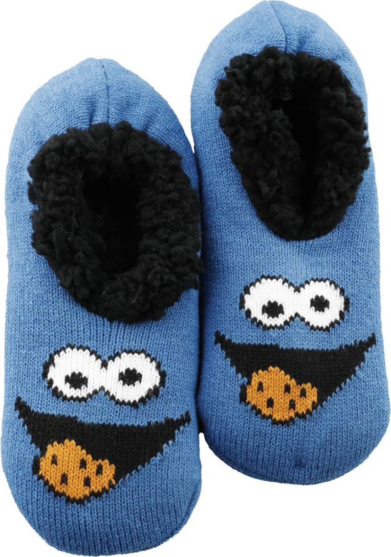Sesamstraße Socken - Cookie Monster - Krümelmonster - EU35-38 bis EU39-42 - Größe EU 39-42 - multicolor  - Lizenzierter Fanartikel von Sesamstraße