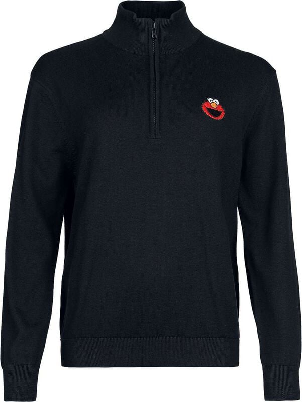 Sesamstraße Strickpullover - Elmo - S bis 3XL - für Männer - Größe 3XL - schwarz  - EMP exklusives Merchandise! von Sesamstraße