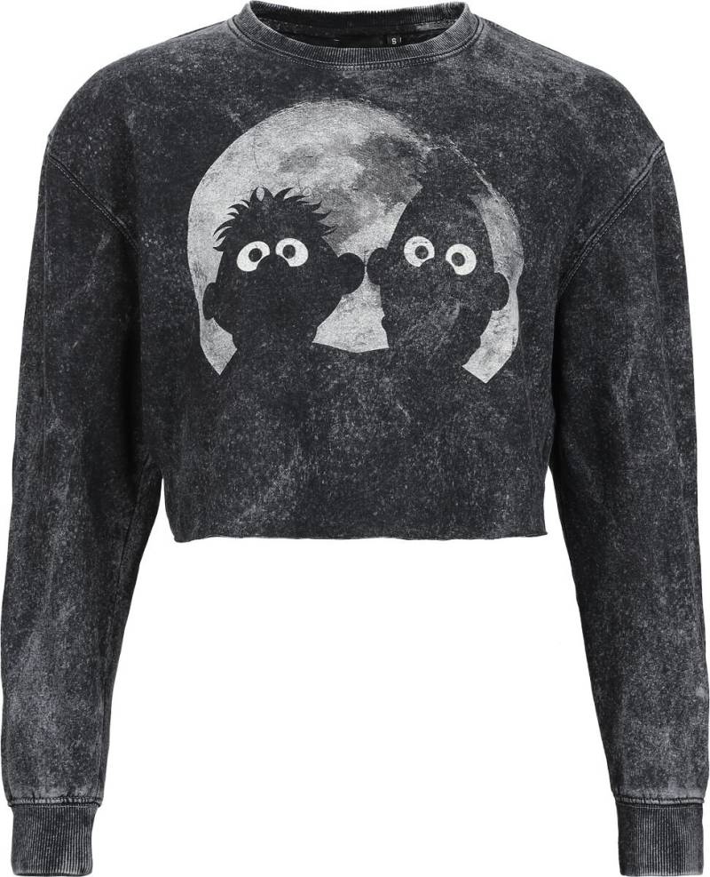 Sesamstraße Sweatshirt - Ernie und Bert - Moonlight - S bis XXL - für Damen - Größe S - grau  - EMP exklusives Merchandise! von Sesamstraße