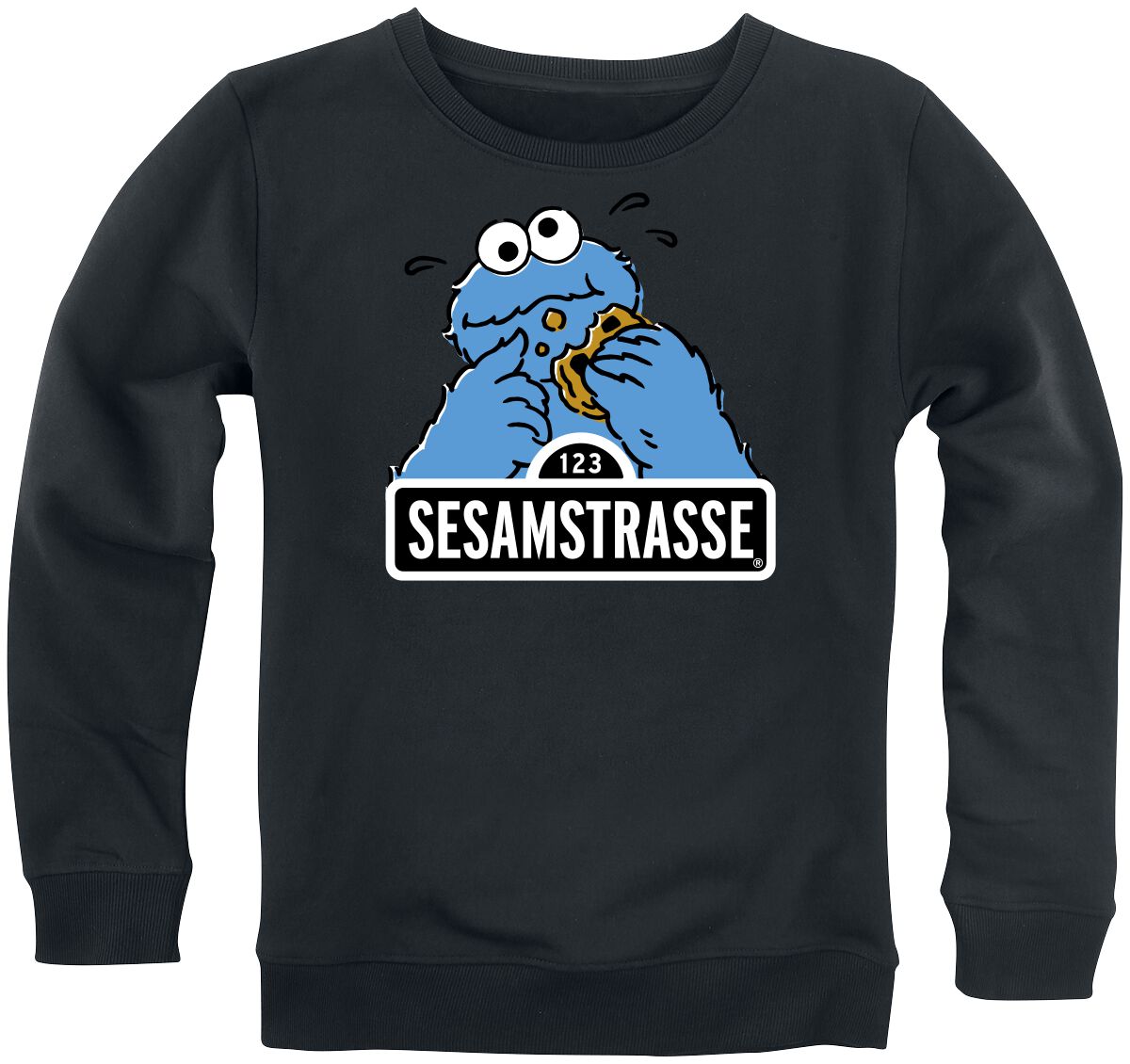 Sesamstraße Sweatshirt für Kinder - Sesamstraße - für Mädchen & Jungen - blau  - EMP exklusives Merchandise! von Sesamstraße