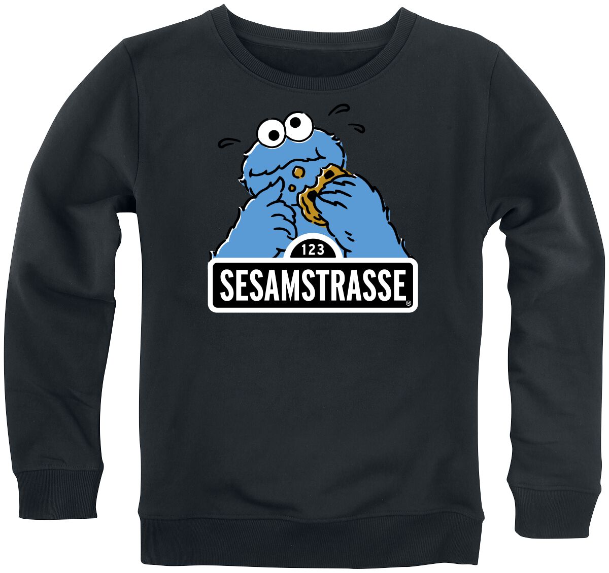 Sesamstraße Sweatshirt für Kleinkinder - Sesamstraße - für Mädchen & Jungen - blau  - EMP exklusives Merchandise! von Sesamstraße