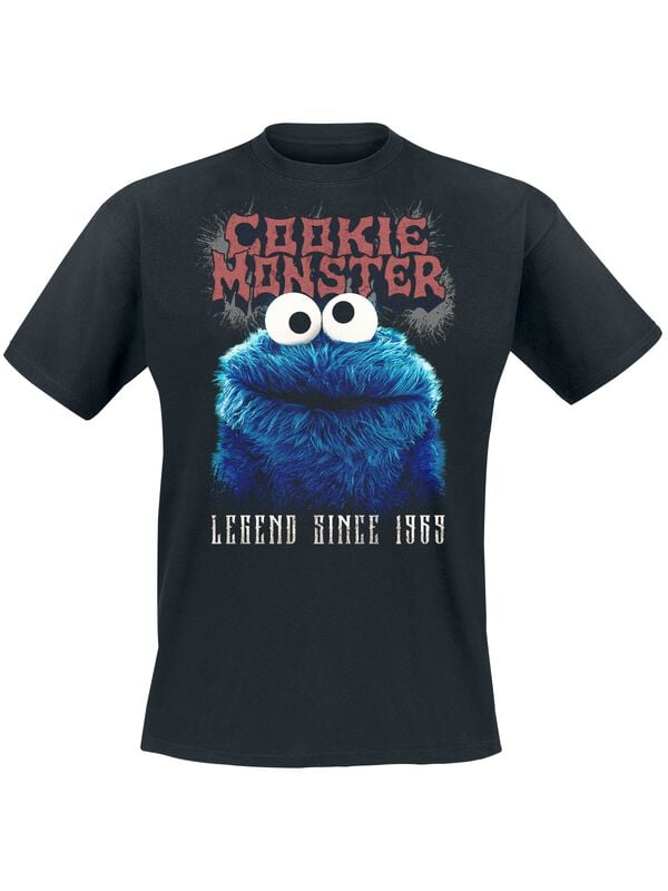 Sesamstraße T-Shirt - Cookie Monster - Legend - S bis 4XL - für Männer - Größe M - schwarz  - EMP exklusives Merchandise! Sesamstraße T-Shirt - Cookie Monster - Legend - S bis 4XL - für Männer - Größe M - schwarz  - EMP exklusives Merchandise! von Sesamstraße