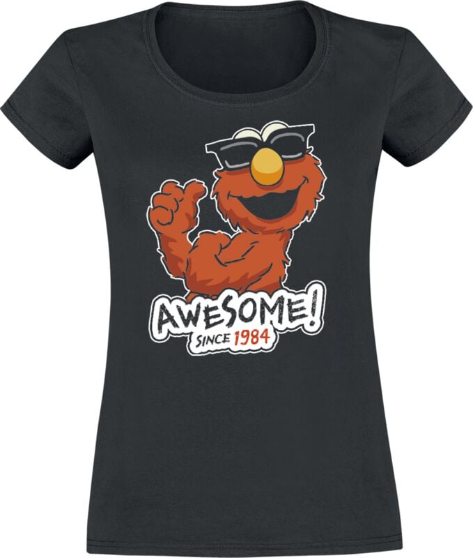 Sesamstraße T-Shirt - Elmo Awesome - S bis XXL - für Damen - Größe S - schwarz - Lizenzierter Fanartikel Sesamstraße T-Shirt - Elmo Awesome - S bis XXL - für Damen - Größe S - schwarz - Lizenzierter Fanartikel von Sesamstraße