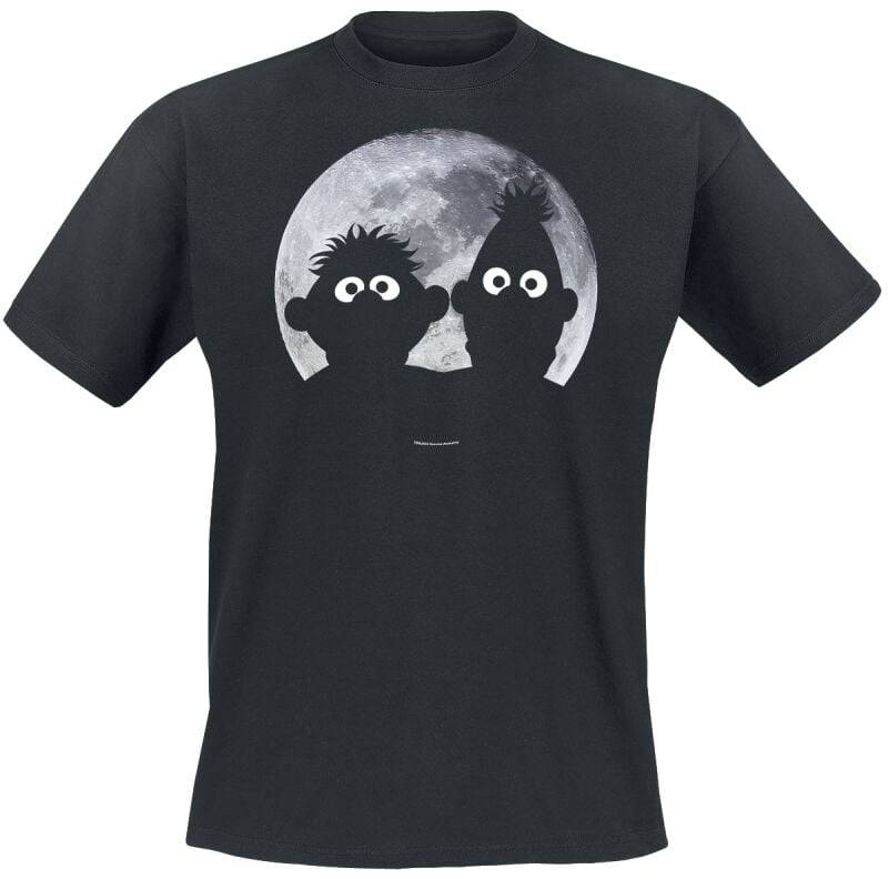 Sesamstraße T-Shirt - Ernie und Bert - Moonlight - S bis 5XL - für Männer - Größe XXL - schwarz - Lizenzierter Fanartikel Sesamstraße T-Shirt - Ernie und Bert - Moonlight - S bis 5XL - für Männer - Größe XXL - schwarz - Lizenzierter Fanartikel von Sesamstraße