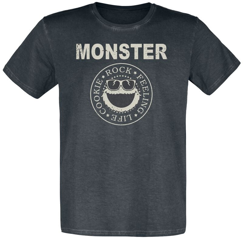 Sesamstraße T-Shirt - Monster Rock - M bis 5XL - für Männer - Größe M - schwarz - EMP exklusives Merchandise! Sesamstraße T-Shirt - Monster Rock - M bis 5XL - für Männer - Größe M - schwarz - EMP exklusives Merchandise! von Sesamstraße