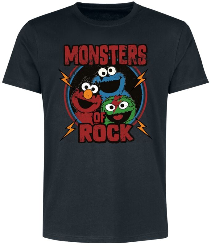 Sesamstraße T-Shirt - Monsters Of Rock - S bis 5XL - für Männer - Größe 5XL - schwarz - EMP exklusives Merchandise! Sesamstraße T-Shirt - Monsters Of Rock - S bis 5XL - für Männer - Größe 5XL - schwarz - EMP exklusives Merchandise! von Sesamstraße