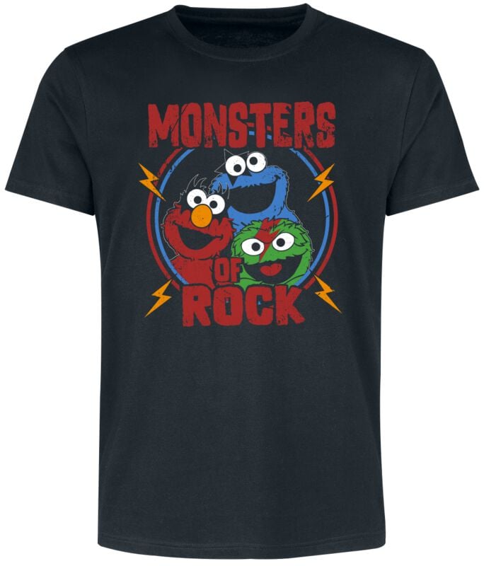 Sesamstraße T-Shirt - Monsters Of Rock - S bis 5XL - für Männer - Größe XL - schwarz  - EMP exklusives Merchandise! Sesamstraße T-Shirt - Monsters Of Rock - S bis 5XL - für Männer - Größe XL - schwarz  - EMP exklusives Merchandise! von Sesamstraße