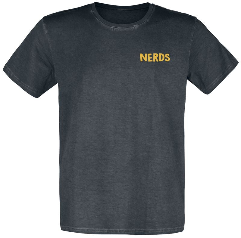 Sesamstraße T-Shirt - Nerds Are Cool - Ernie und Bert - S bis 3XL - für Männer - Größe L - schwarz  - EMP exklusives Merchandise! von Sesamstraße