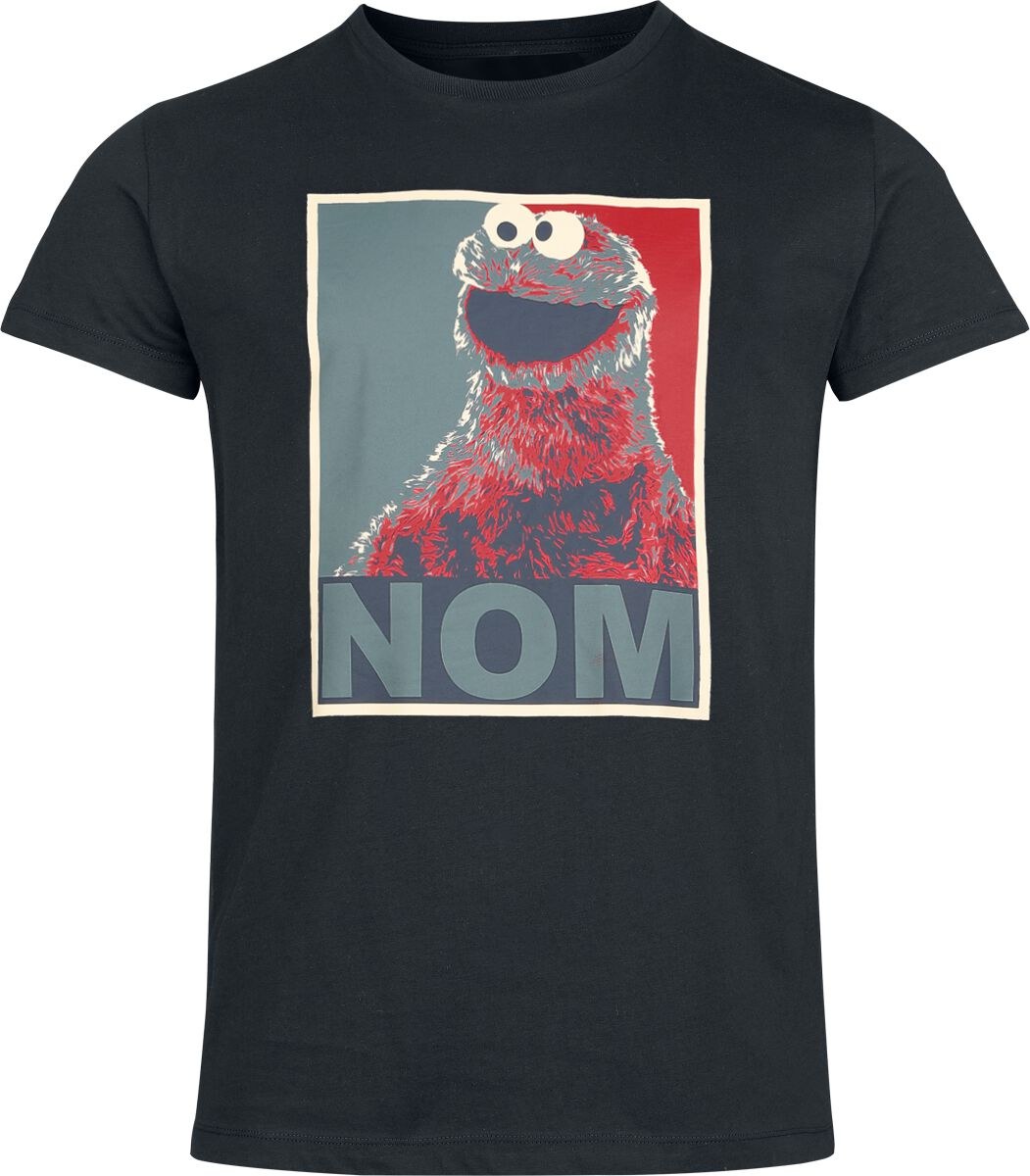 Sesamstraße T-Shirt - Nom - S bis 3XL - für Männer - Größe XXL - schwarz  - EMP exklusives Merchandise! Sesamstraße T-Shirt - Nom - S bis 3XL - für Männer - Größe XXL - schwarz  - EMP exklusives Merchandise! von Sesamstraße