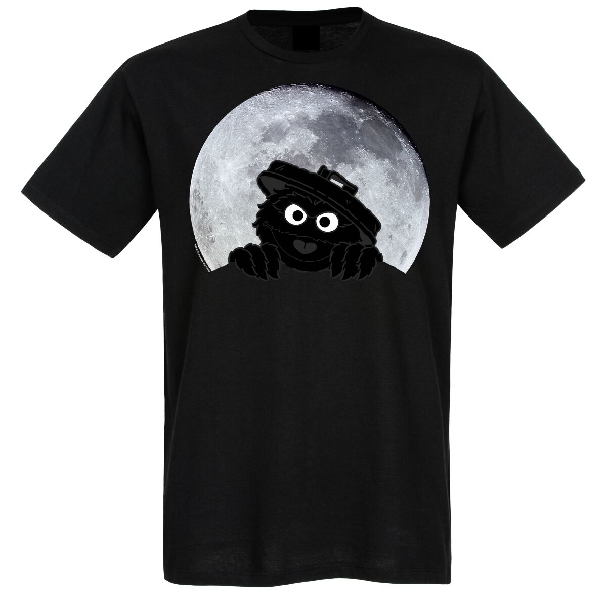 Sesamstraße T-Shirt - Oskar Moonnight - L bis 3XL - für Männer - Größe 3XL - schwarz  - Lizenzierter Fanartikel von Sesamstraße