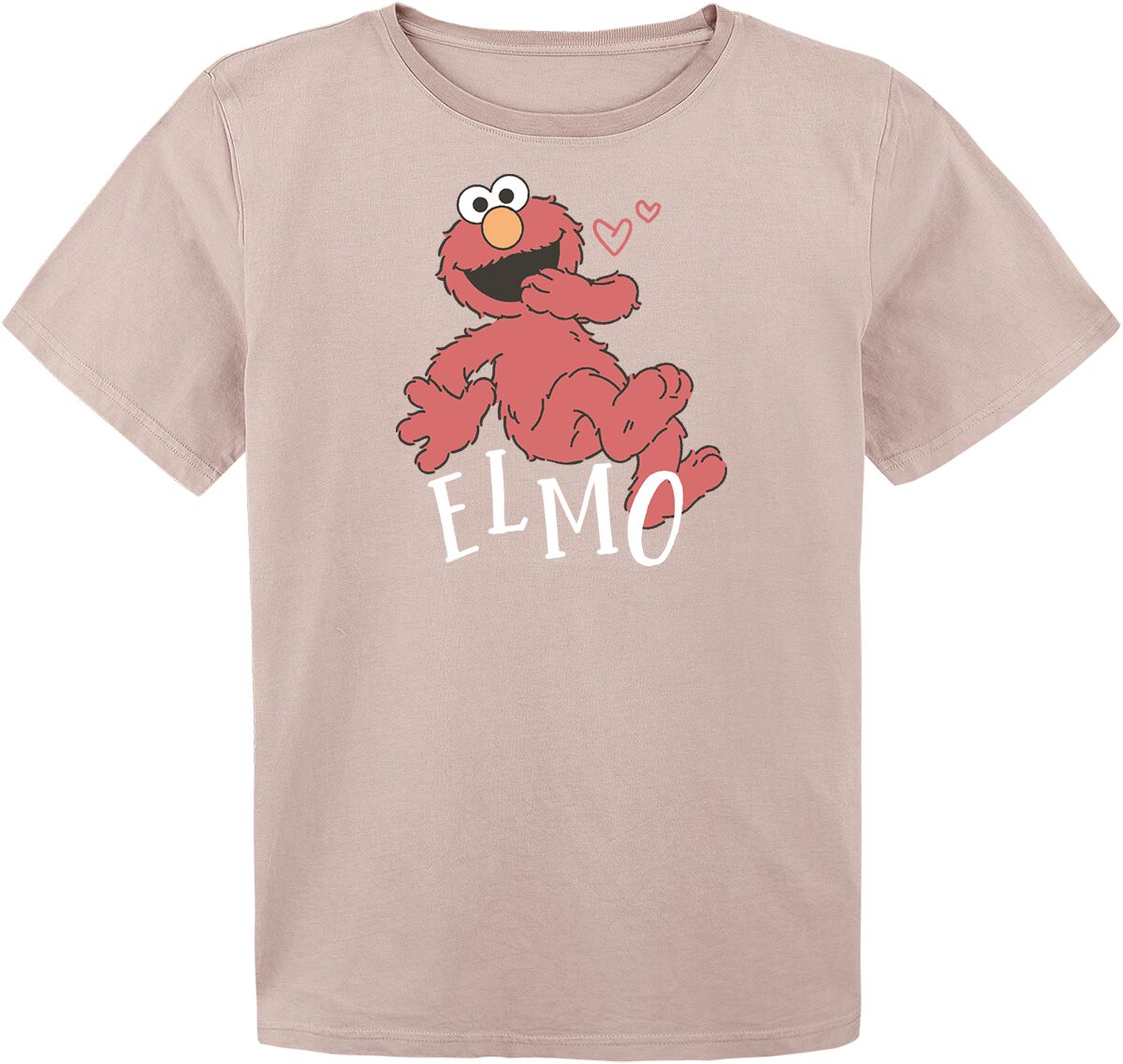 Sesamstraße T-Shirt für Kinder - Kids - Elmo - für Mädchen - altrosa  - Lizenzierter Fanartikel von Sesamstraße