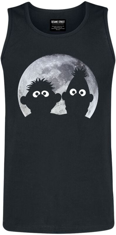 Sesamstraße Tank-Top - Ernie und Bert - Moonlight - S bis XXL - für Männer - Größe M - schwarz  - EMP exklusives Merchandise! Sesamstraße Tank-Top - Ernie und Bert - Moonlight - S bis XXL - für Männer - Größe M - schwarz  - EMP exklusives Merchandise! von Sesamstraße
