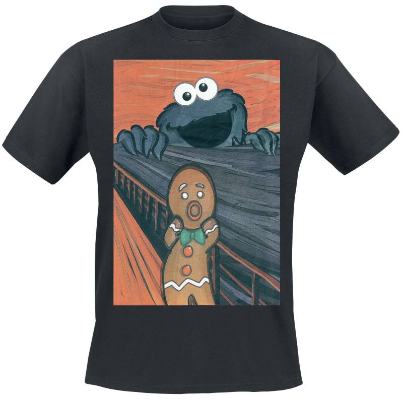 Sesamstraße The Cookie Monster - Scream T-Shirt schwarz in L von Sesamstraße