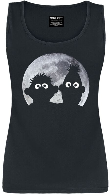 Sesamstraße Top - Ernie und Bert - Moonnight - S bis XXL - für Damen - Größe M - schwarz - EMP exklusives Merchandise! Sesamstraße Top - Ernie und Bert - Moonnight - S bis XXL - für Damen - Größe M - schwarz - EMP exklusives Merchandise! von Sesamstraße