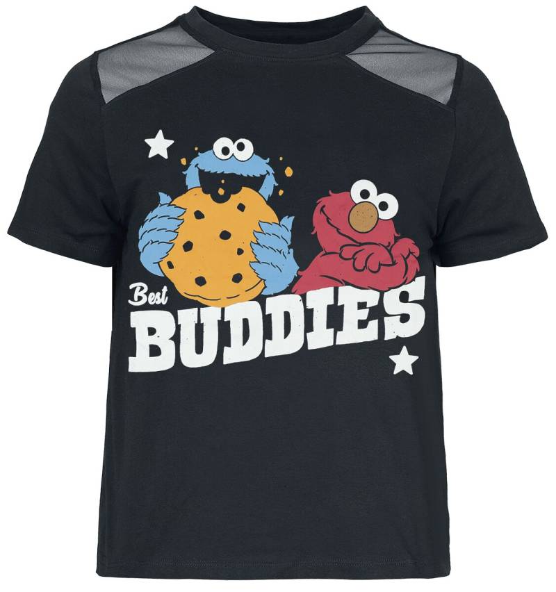 Sesamstraße T-Shirt - Buddies - Krümelmonster - Elmo - S bis XXL - für Damen - Größe L - schwarz  - EMP exklusives Merchandise! von Sesamstraße