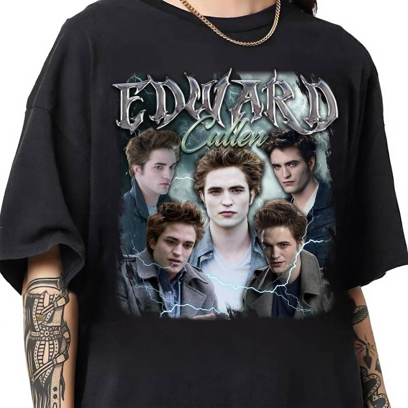 Limitiertes Edward Cullen Vintage T-Shirt, Grafik Unisex Retro 90Er Fans Homage Geschenk Für Frauen Und Männer von SessSama
