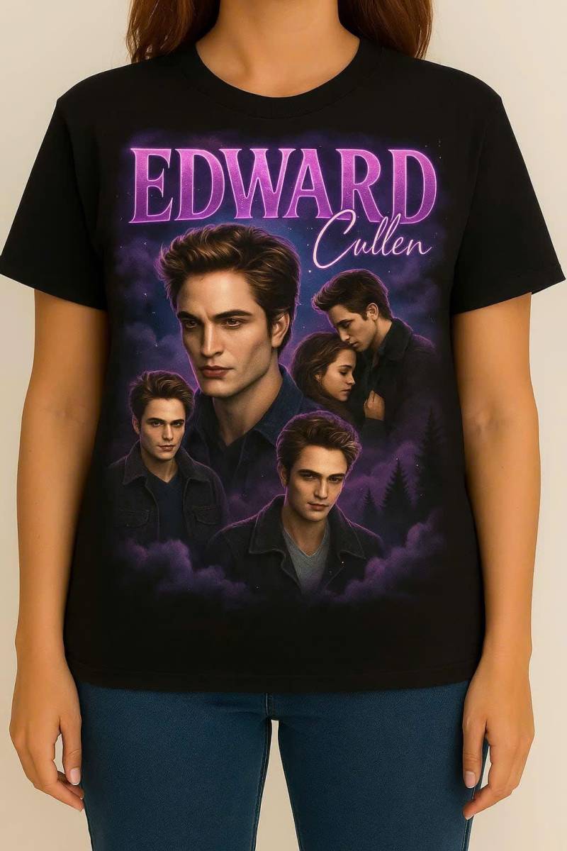 Limitiertes Edward Cullen Vintage T-Shirt, Grafik Unisex Retro 90Er Fans Homage Geschenk Für Frauen Und Männer von SessSama