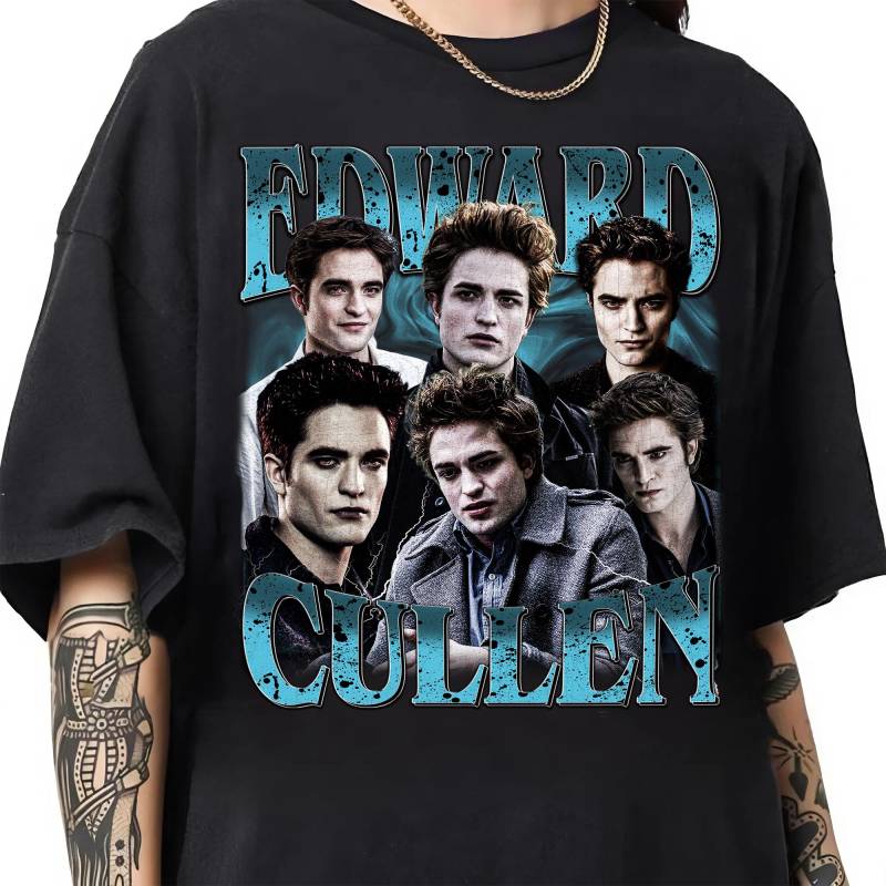 Limitiertes Edward Cullen Vintage T-Shirt, Grafik Unisex Retro 90Er Fans Homage Geschenk Für Frauen Und Männer von SessSama