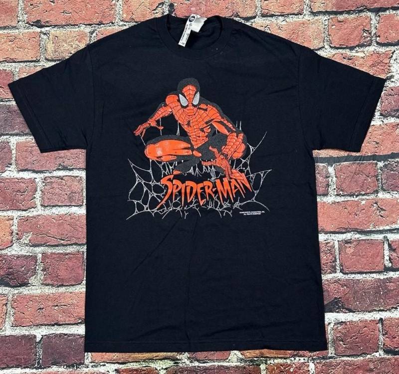 Vintage 90Er Jahre Spiderman T-Shirt, Spider-Man Shirt, Superheld Liebhaber Retro Familie Spinnen Shirt von SessSama