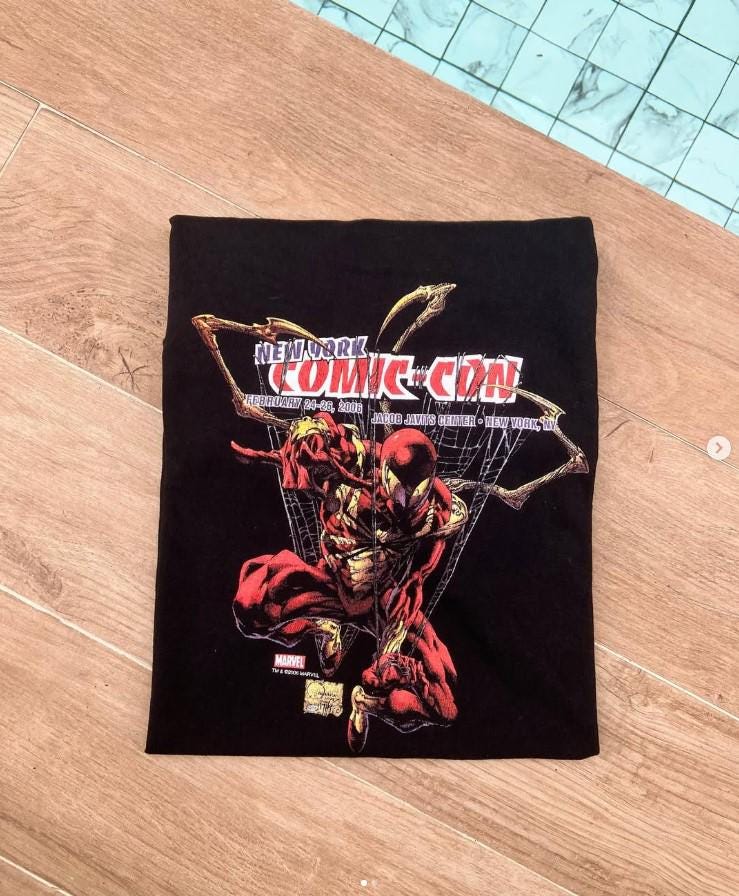 Vintage 90Er Jahre Spiderman T-Shirt, Spider-Man Shirt, Superheld Liebhaber Retro Familie Spinnen Shirt von SessSama