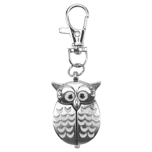 Sessleger Doppelter Eulen-Schlüsselring, offen, Taschenuhr, silber Sessleger Doppelter Eulen-Schlüsselring, offen, Taschenuhr, silber von Sessleger