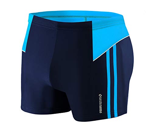 sesto senso Herren Badehose Eng Schwimmhose Enganliegende Bademode Swimming Shorts BD 384 XXL Blau von sesto senso