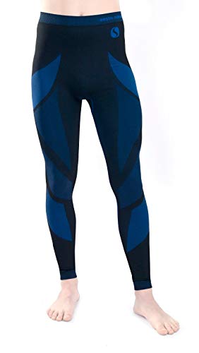 sesto senso Herren Funktionsunterwäsche Lange Leggings Unterhose Sportunterwäsche XXL Blau Marineblau Hose von sesto senso