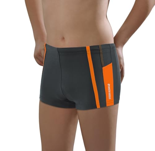 sesto senso Badehose Jungen Schwimmhose Enganliegende Bademode Swimming Shorts BD 630 M 8 Jahre 128-134 Graphit von sesto senso