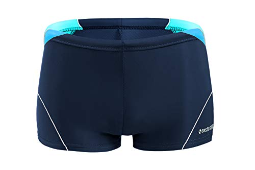 sesto senso Badehose Jungen Schwimmhose Enganliegende Bademode Swimming Shorts BD 632 L 10 Jahre 134-140 Dunkel Blau von sesto senso