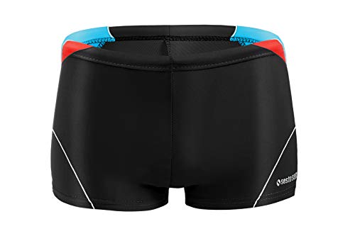 sesto senso Badehose Jungen Schwimmhose Enganliegende Bademode Swimming Shorts BD 632 L 10 Jahre 134-140 Schwarz von sesto senso