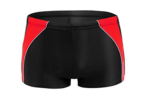 sesto senso Badehose Jungen Schwimmhose Enganliegende Bademode Swimming Shorts BD 636 M 8 Jahre 128-134 Schwarz von sesto senso