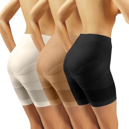 sesto senso Damen Miederpants 3 Pack Miederhose Figurformend Shapewear 3 Pack 2 Mix B,B,E von sesto senso