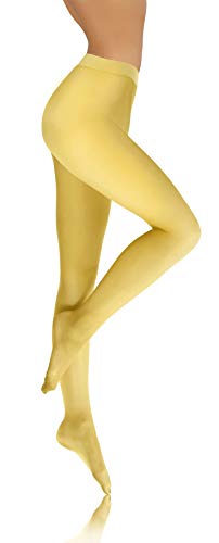 sesto senso Damen Strumpfhose Gelb Bunte 40 DEN Blickdicht Microfaser 3 M Gelb sesto senso Damen Strumpfhose Gelb Bunte 40 DEN Blickdicht Microfaser 3 M Gelb von sesto senso