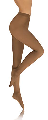 sesto senso Damen Strumpfhose Hautfarbe Bunte 40 DEN Blickdicht Microfaser 2 XS-S Beige von sesto senso